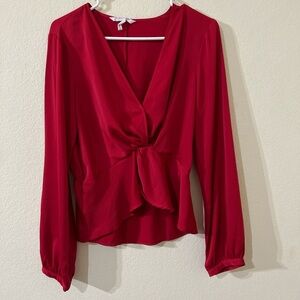 BCBG Red Blouse
